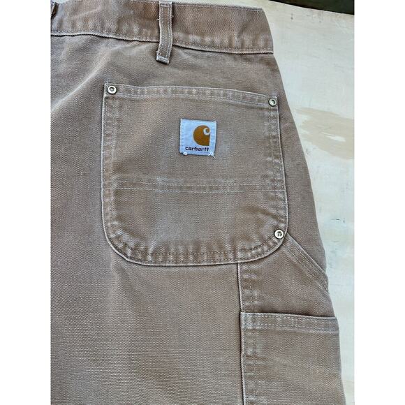 CARHARTT Original Fit Men's Brown Denim Jeans Carpenter Workmen USA SIZE 40X34 - Picture 10 of 10